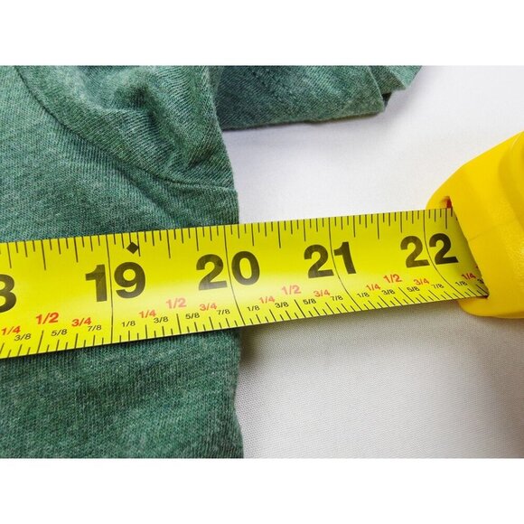 J. Crew Authentic Broken In Sz Medium Green V Neck Knit Goods Cotton Fashion Tee - Picture 2 of 9